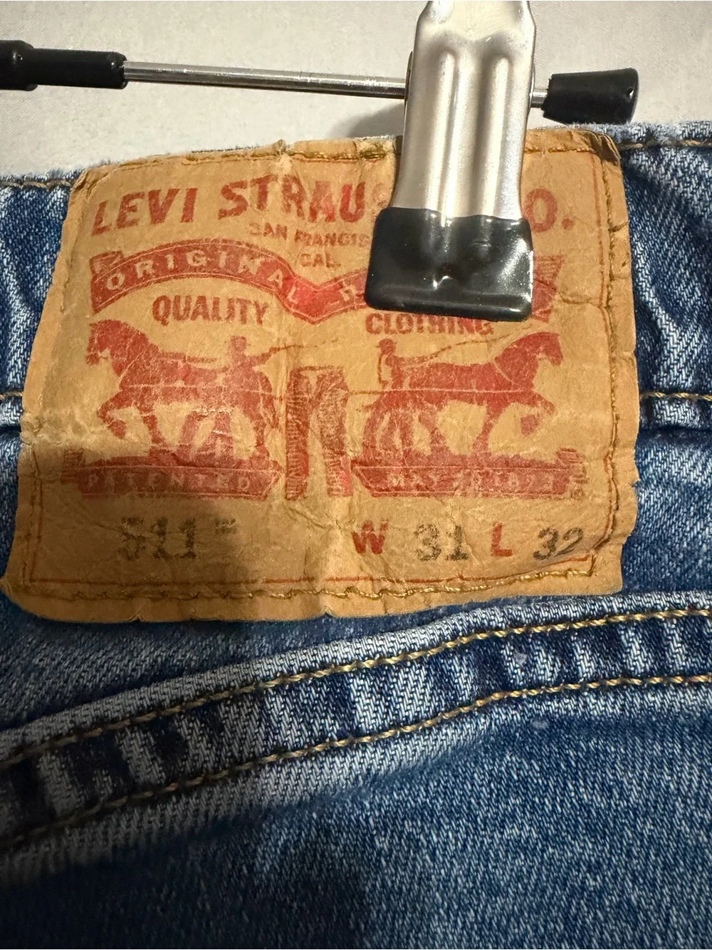 Levi's Slim Jeans in Light Blue Wash